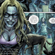 A woman possessed by Deadman taking a moment to very casually get all up in your face.